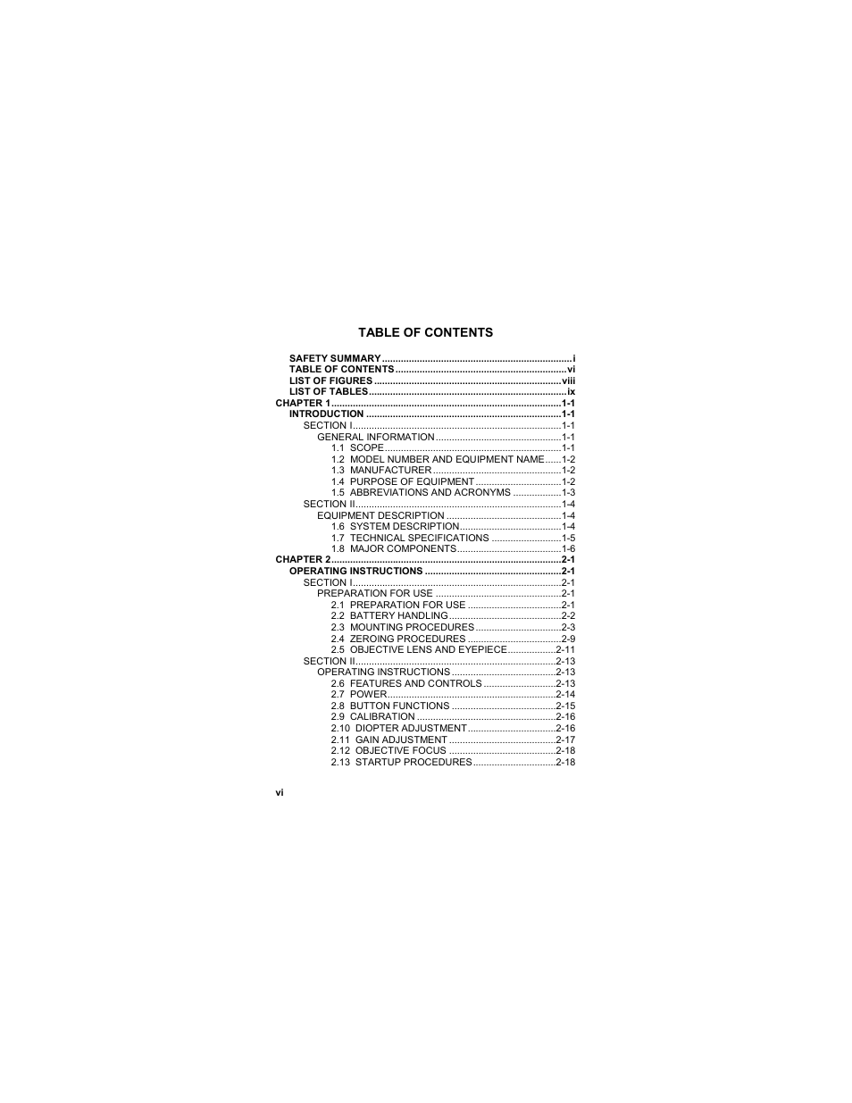EOTech MTM Mini-Thermal Monocular User Manual | Page 8 / 68