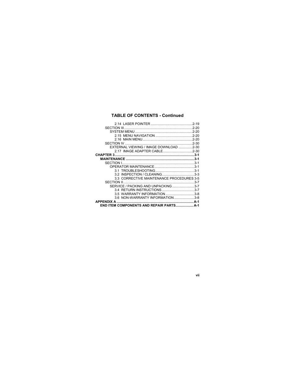 EOTech MTM Mini-Thermal Monocular User Manual | Page 9 / 68