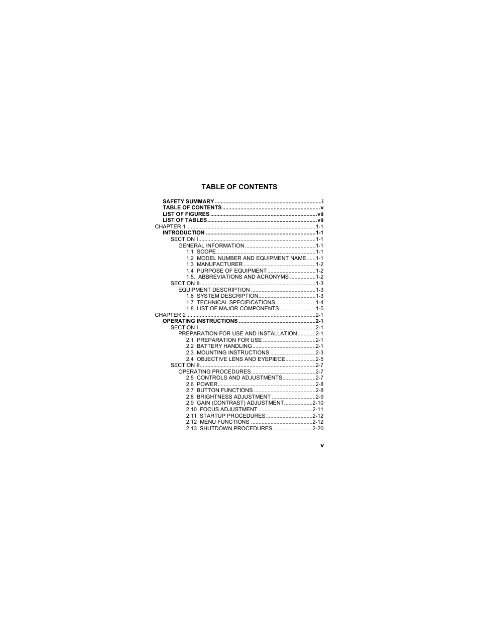 EOTech CNVD-T (SU-232/PAS) Clip-On Night Vision Device - Thermal User Manual | Page 7 / 56