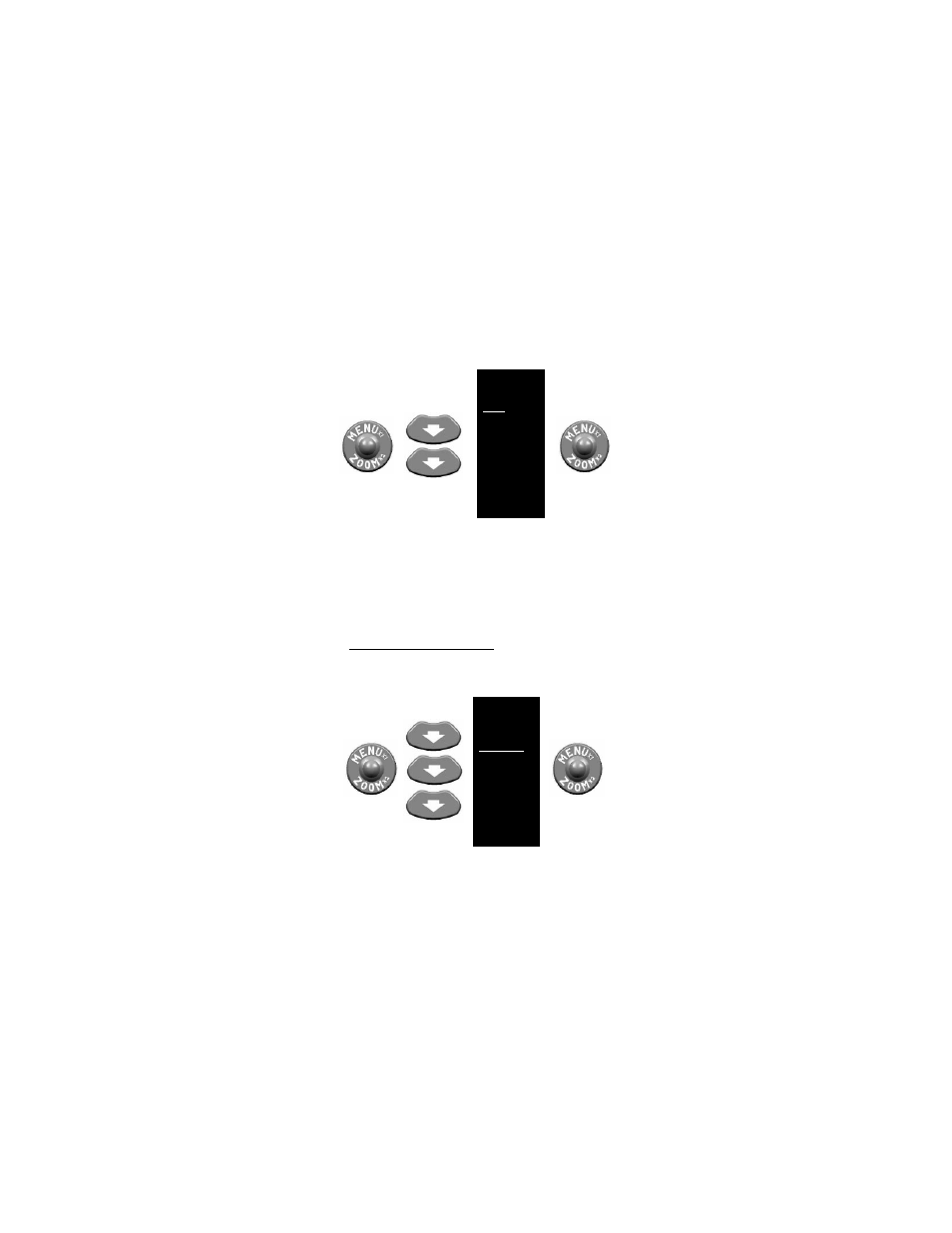 Figure 2-11 menu – calibration (cal), Figure 2-12 menu – reticle intensity (retint) | EOTech CNVD-T3 Clip-On Night Vision Device - Thermal 3 User Manual | Page 35 / 68