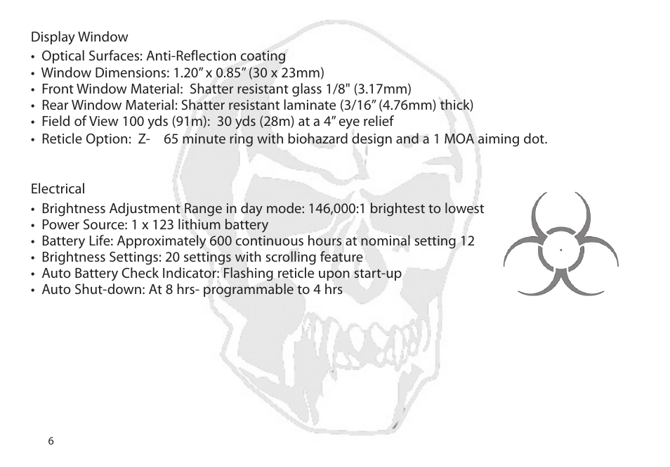 EOTech XPS2-Z User Manual | Page 14 / 38