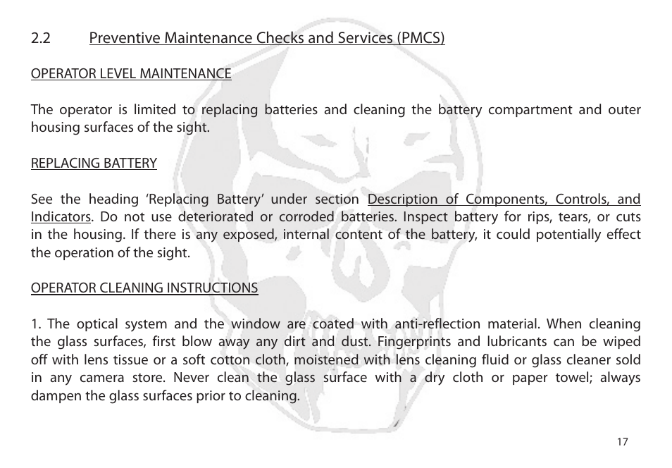 EOTech XPS2-Z User Manual | Page 25 / 38