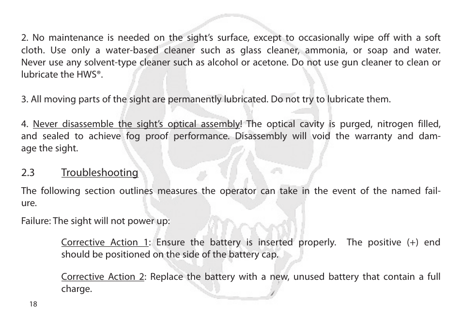 EOTech XPS2-Z User Manual | Page 26 / 38