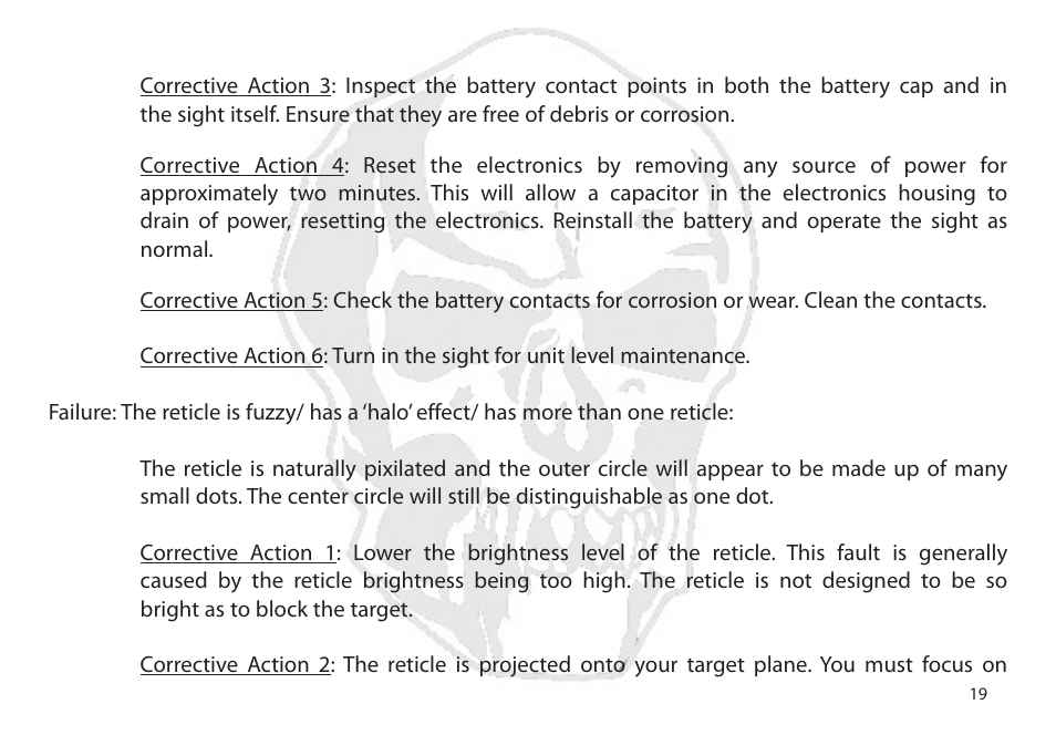 EOTech XPS2-Z User Manual | Page 27 / 38