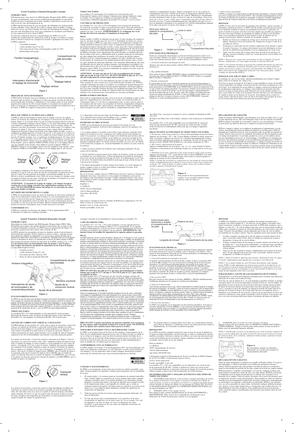 EOTech NEW 512 Laser Battery Cap User Manual | Page 2 / 2