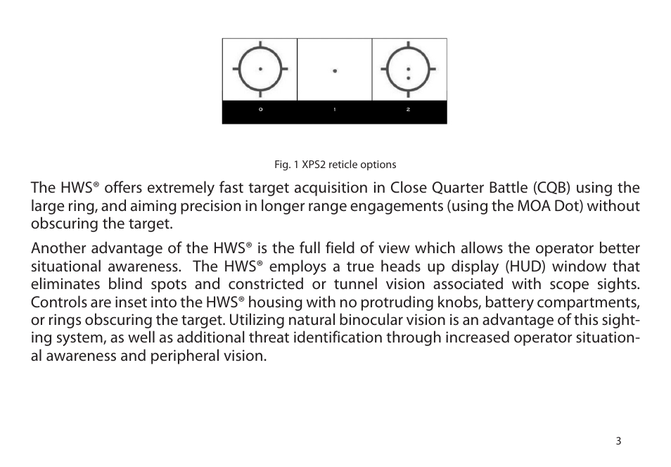 EOTech XPS2 User Manual | Page 11 / 38