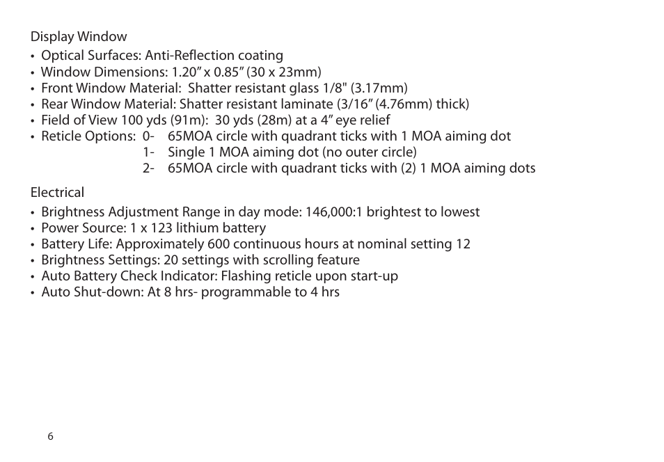 EOTech XPS2 User Manual | Page 14 / 38
