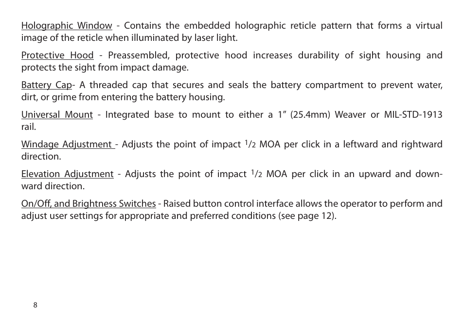 EOTech XPS2 User Manual | Page 16 / 38
