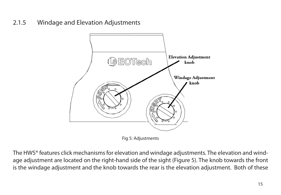 EOTech XPS2 User Manual | Page 23 / 38