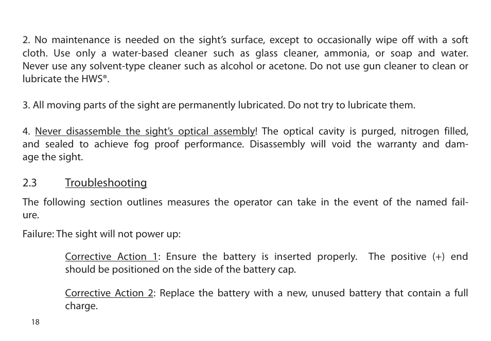 EOTech XPS2 User Manual | Page 26 / 38