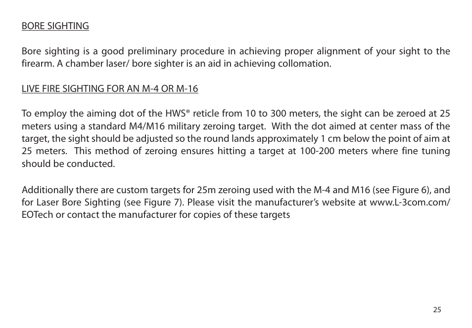 EOTech XPS2 User Manual | Page 33 / 38