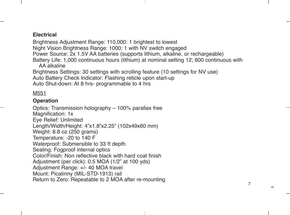 EOTech 553 User Manual | Page 15 / 58