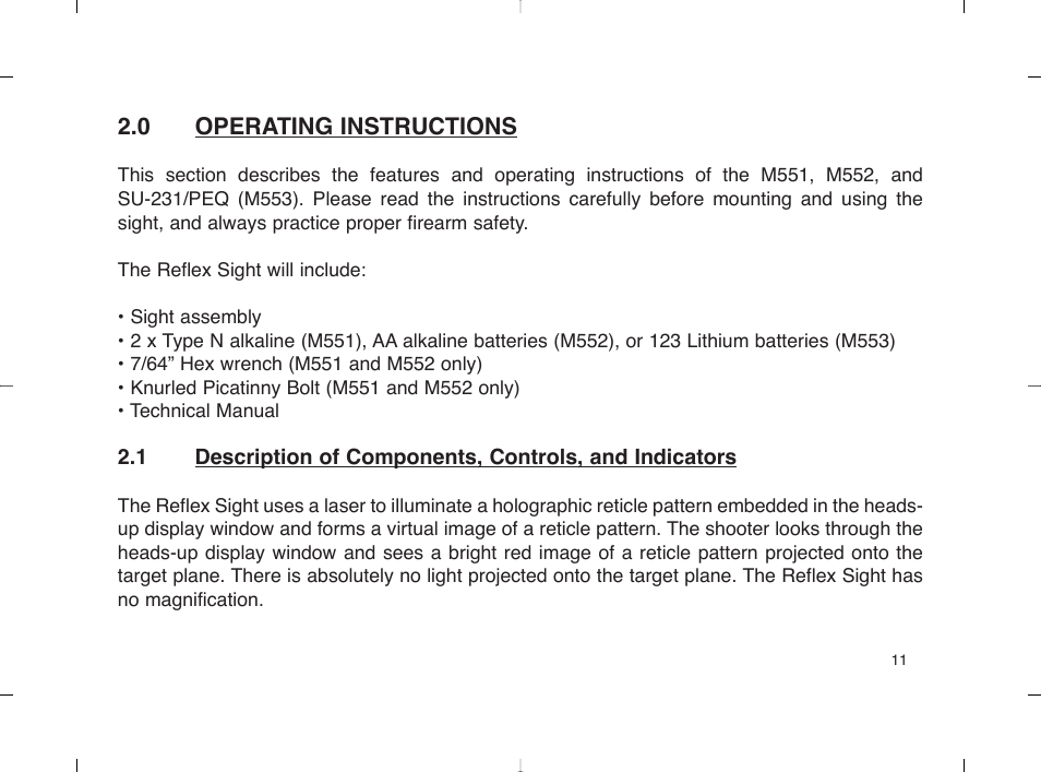 EOTech 553 User Manual | Page 19 / 58