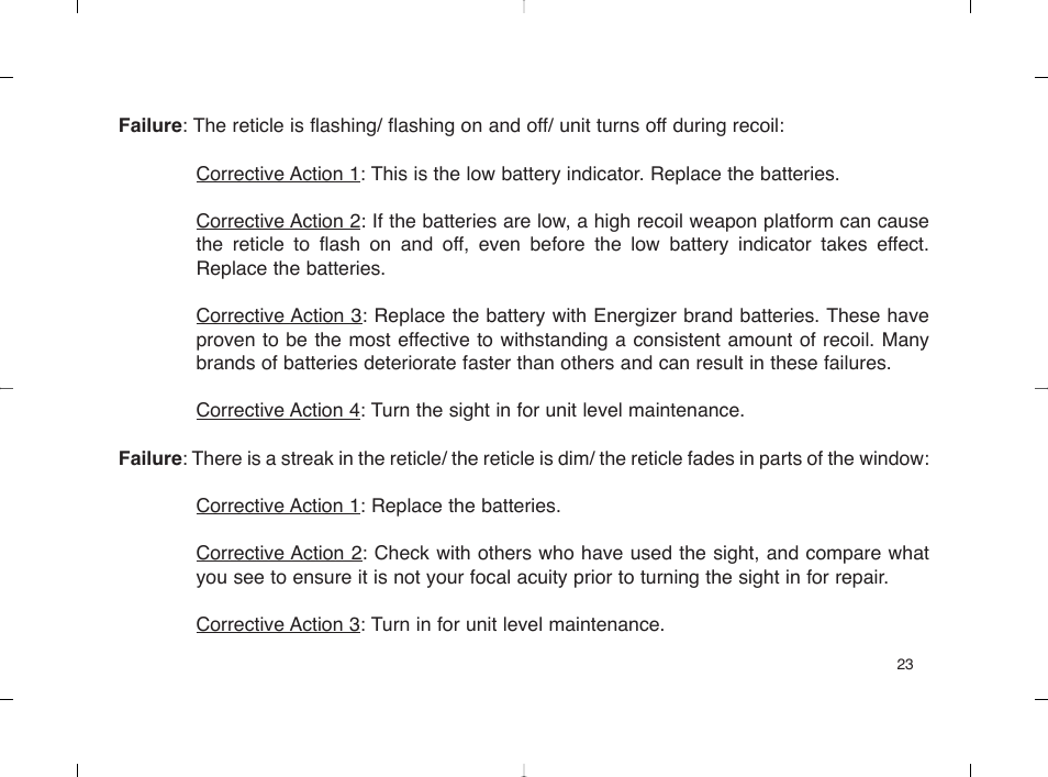 EOTech 553 User Manual | Page 31 / 58