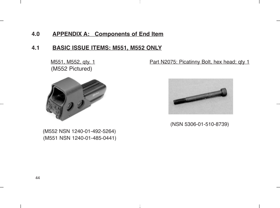 EOTech 553 User Manual | Page 52 / 58