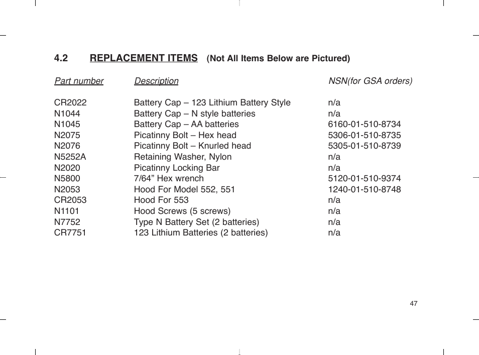 EOTech 553 User Manual | Page 55 / 58