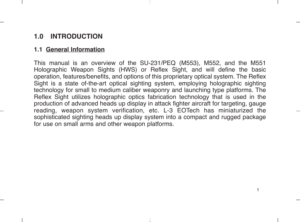 EOTech 553 User Manual | Page 9 / 58