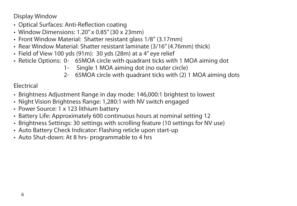 EOTech XPS3 User Manual | Page 14 / 40