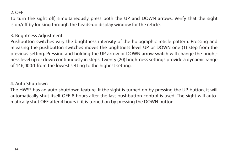 EOTech XPS3 User Manual | Page 22 / 40