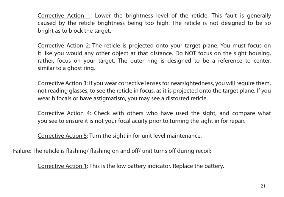 EOTech Holographic Hybrid Sight I EXPS3-4 with G33.STS Magnifier User Manual | Page 29 / 40