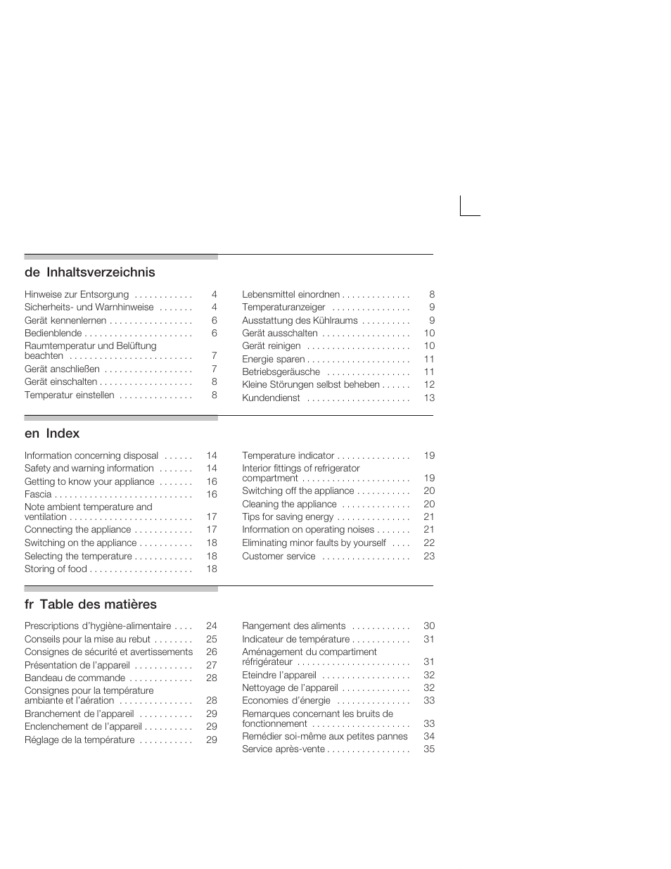 Neff K4624X7 User Manual | Page 2 / 61
