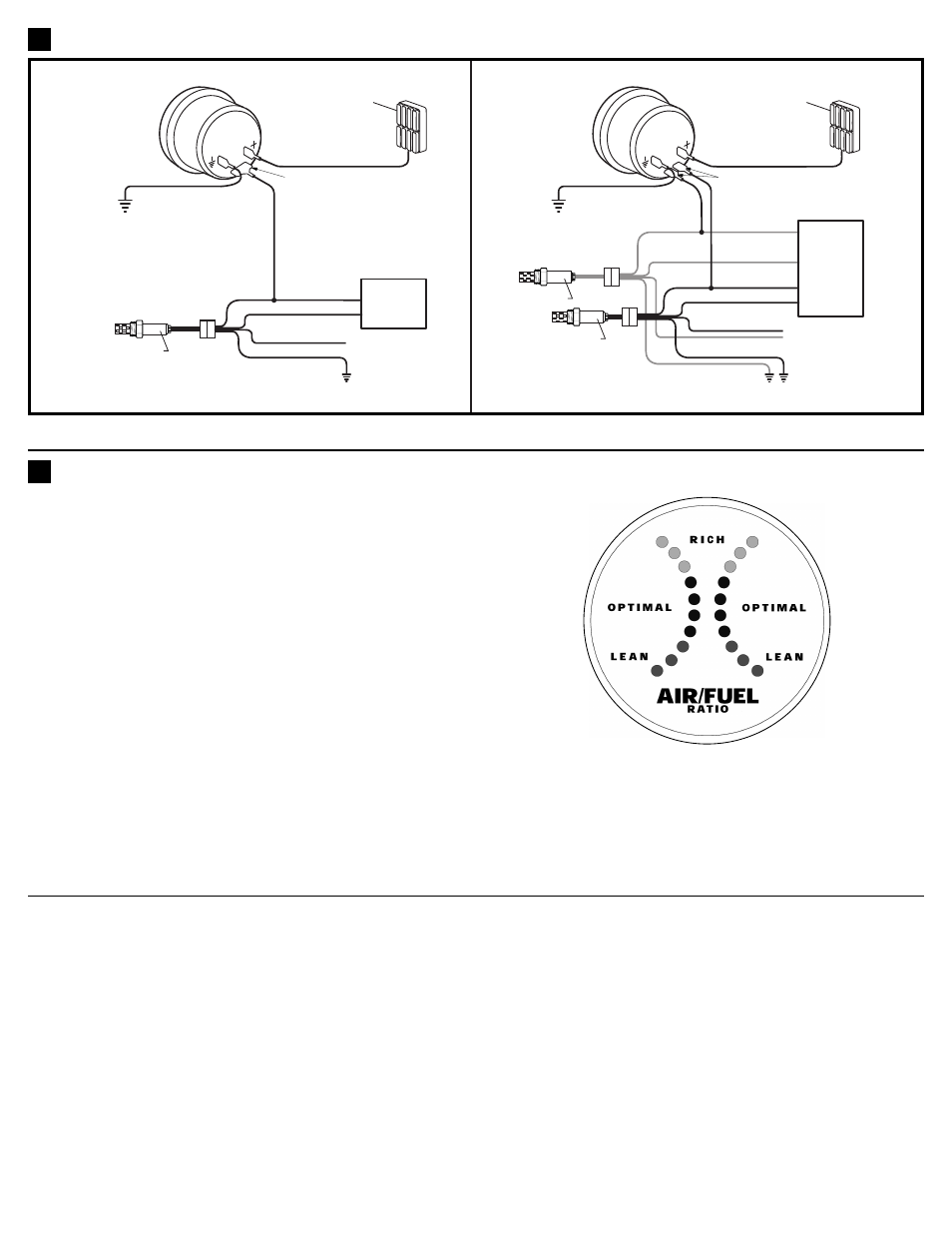 Conexión del indicador (continuación), Funcionamiento del indicador (ver la figura 4), Garantía limitada y procedimientos de servicio | Equus 8366 - 2 Air/Fuel Ratio Gauge User Manual | Page 6 / 6