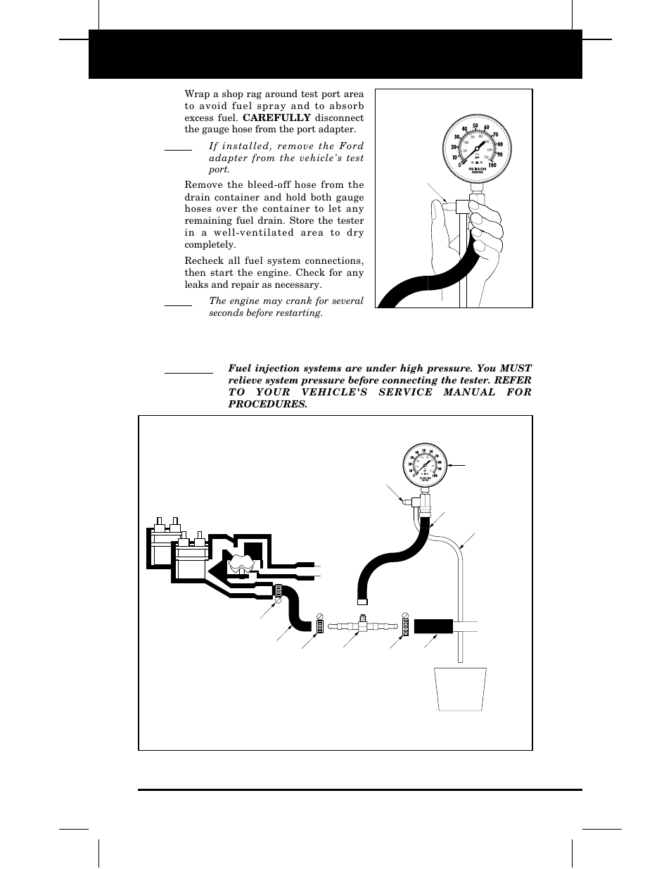 Testing, Fuel 2-4 | Equus 3640 - Fuel Injection Pressure Tester User Manual | Page 11 / 16