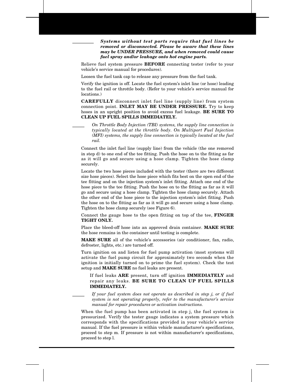 Equus 3640 - Fuel Injection Pressure Tester User Manual | Page 12 / 16