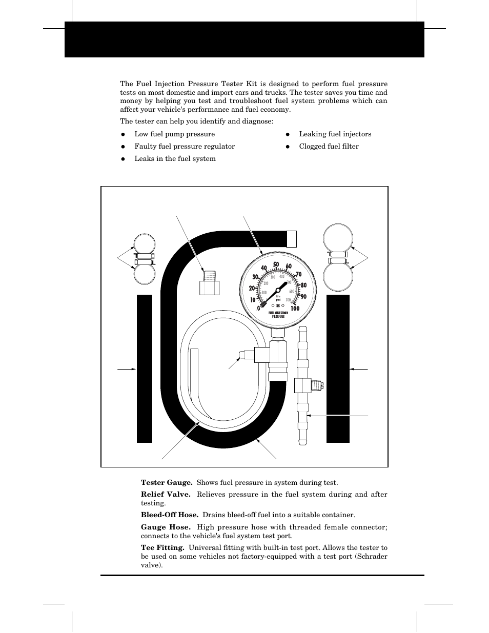 1general information | Equus 3640 - Fuel Injection Pressure Tester User Manual | Page 3 / 16