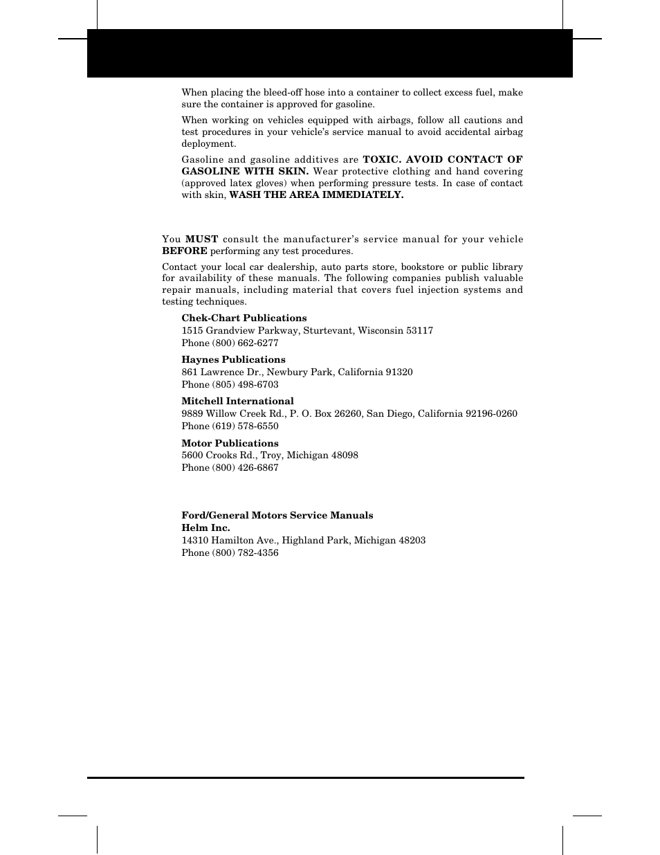 Equus 3640 - Fuel Injection Pressure Tester User Manual | Page 6 / 16
