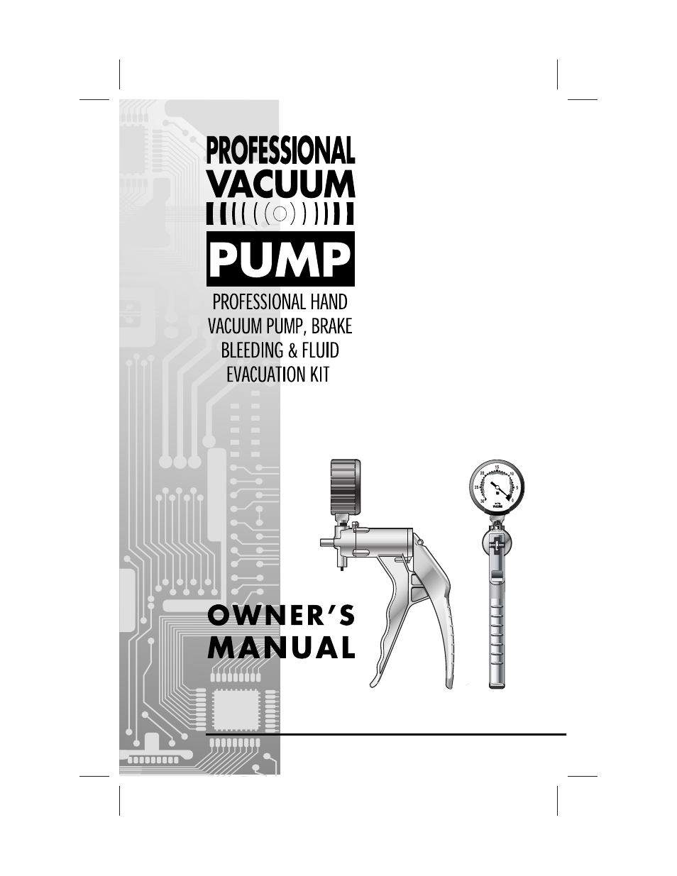 Equus 5660 - InnoVac Pump Kit User Manual | 4 pages