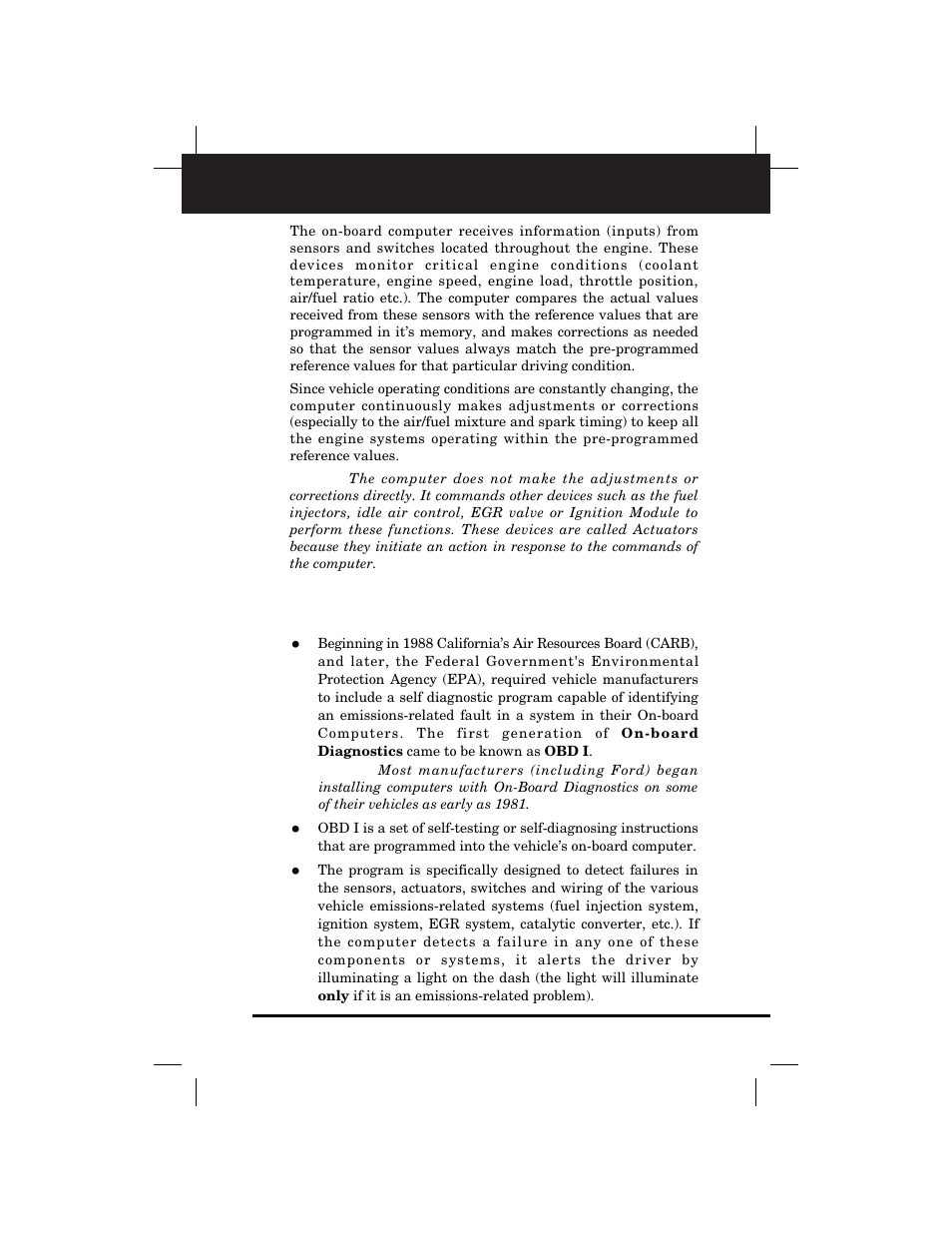 About diagnostic systems | Equus 3145 - Digital Ford Code Reader (1981 - 1995) User Manual | Page 15 / 96