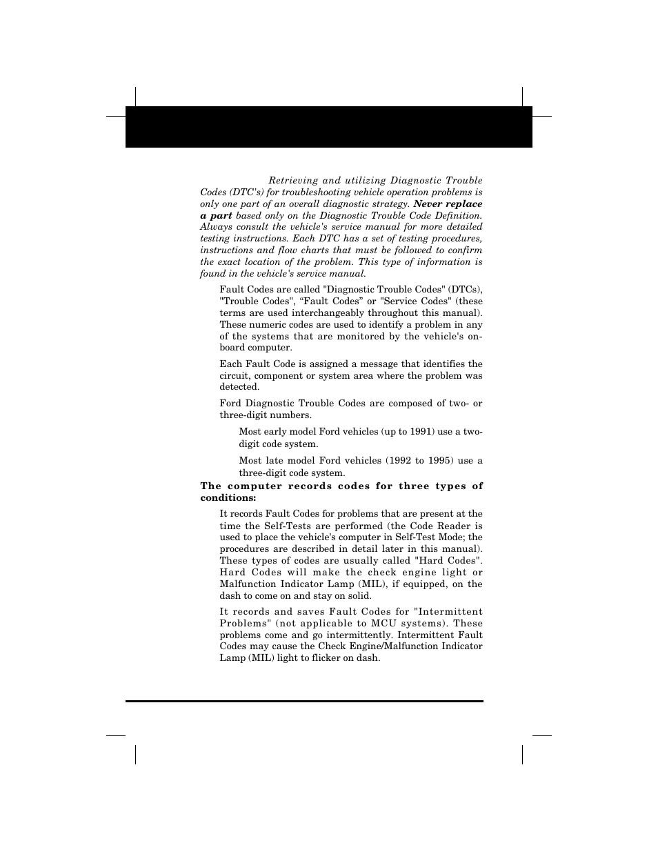 Retrieving codes | Equus 3145 - Digital Ford Code Reader (1981 - 1995) User Manual | Page 26 / 96