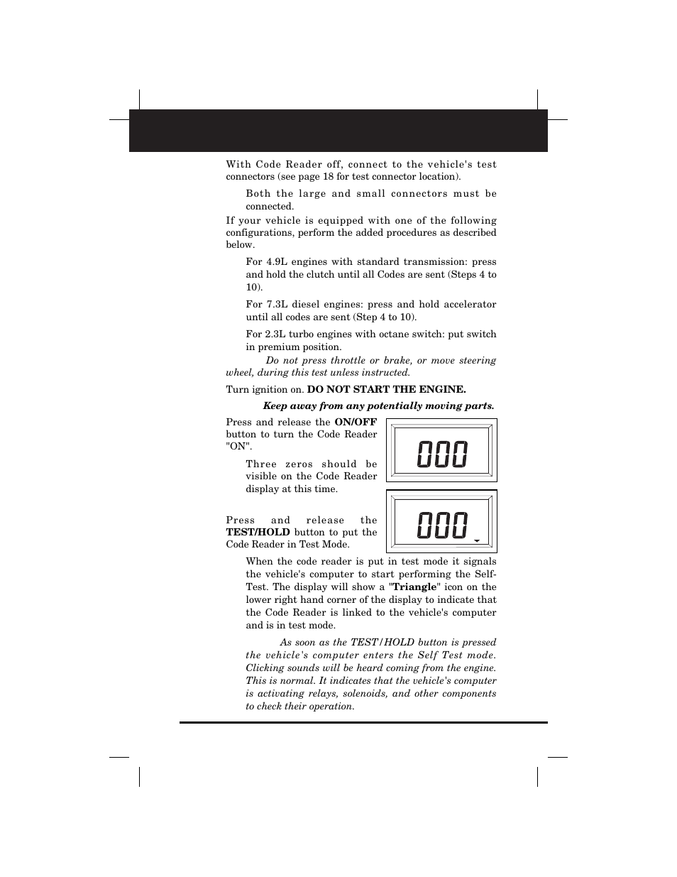 Retrieving codes | Equus 3145 - Digital Ford Code Reader (1981 - 1995) User Manual | Page 29 / 96