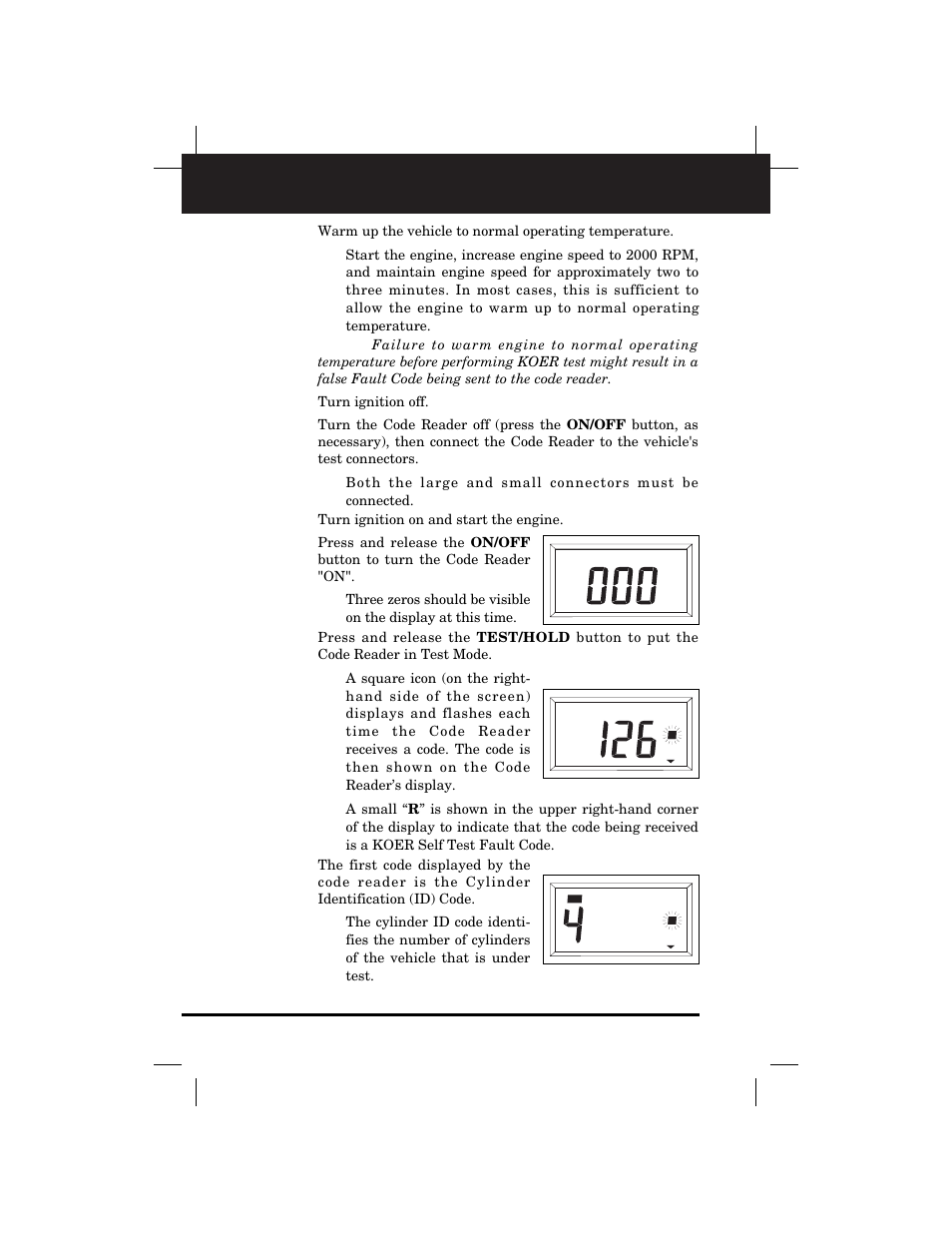 Retrieving codes | Equus 3145 - Digital Ford Code Reader (1981 - 1995) User Manual | Page 36 / 96