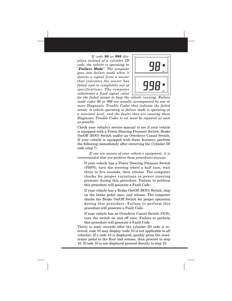 Retrieving codes | Equus 3145 - Digital Ford Code Reader (1981 - 1995) User Manual | Page 37 / 96