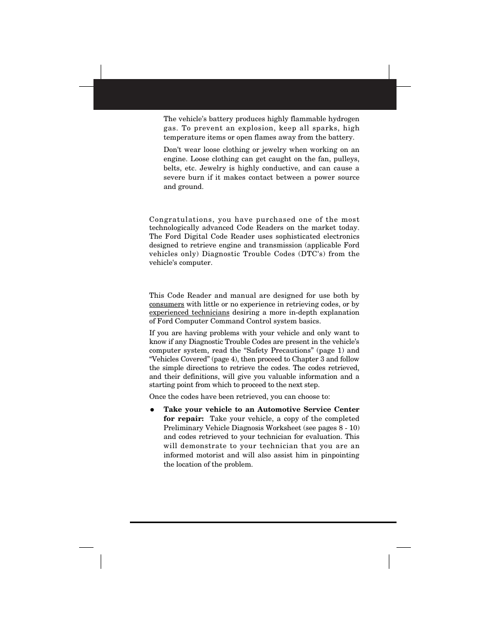 General information | Equus 3145 - Digital Ford Code Reader (1981 - 1995) User Manual | Page 5 / 96