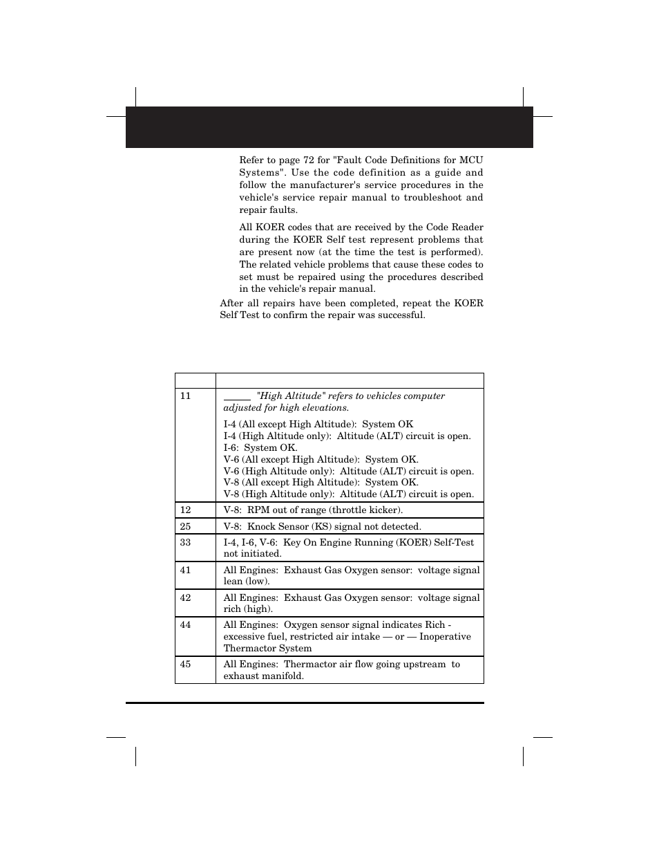 Retrieving codes | Equus 3145 - Digital Ford Code Reader (1981 - 1995) User Manual | Page 74 / 96