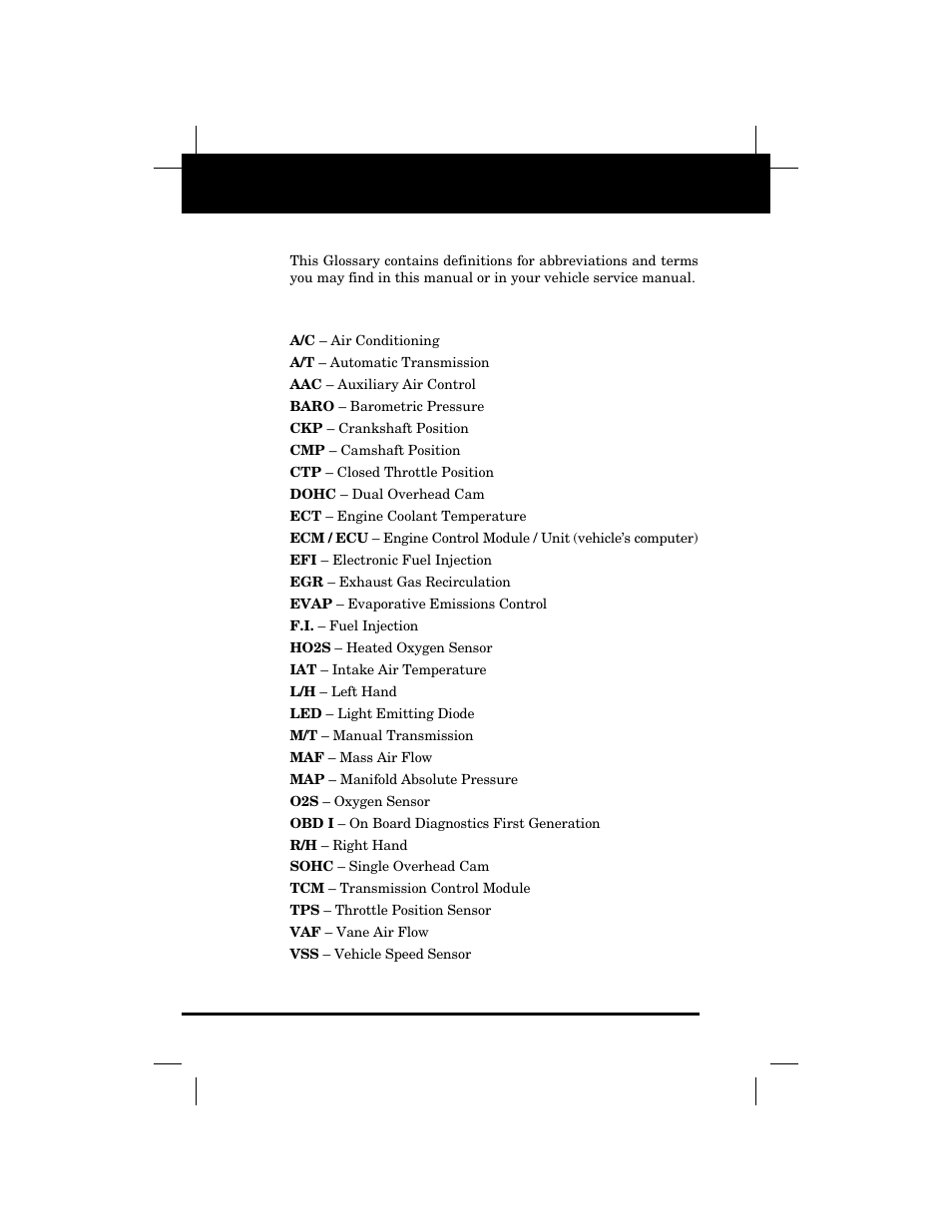 Glossary | Equus 3173 - Import Code Reader User Manual | Page 52 / 56