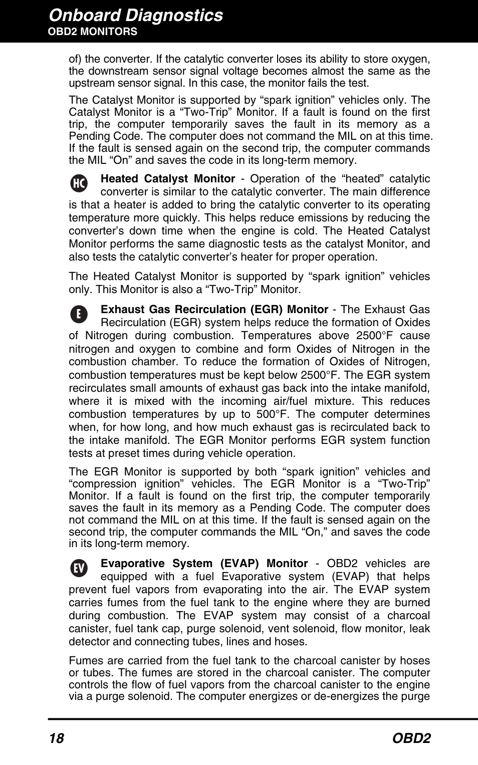 Onboard diagnostics, 18 obd2 | Equus 3040 - OBD2 ScanTool User Manual | Page 20 / 52