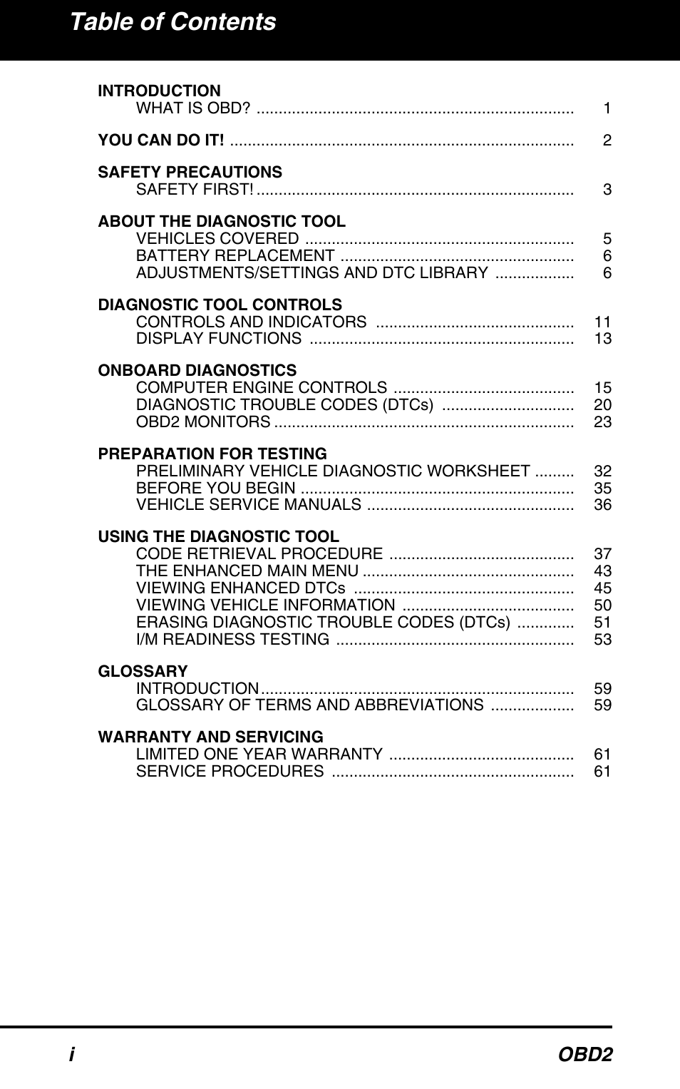 Equus 3100 - CanOBD2 Diagnostic Tool User Manual | Page 2 / 64