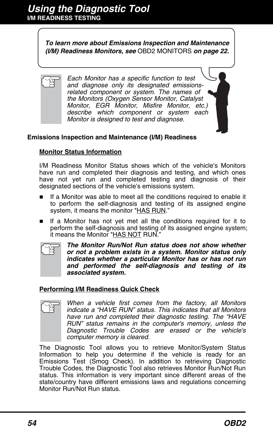Using the diagnostic tool, 54 obd2 | Equus 3100 - CanOBD2 Diagnostic Tool User Manual | Page 56 / 64