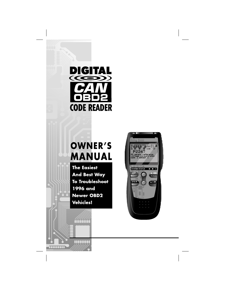 Equus 3110 - CanOBD2 Diagnostic Tool User Manual | 56 pages