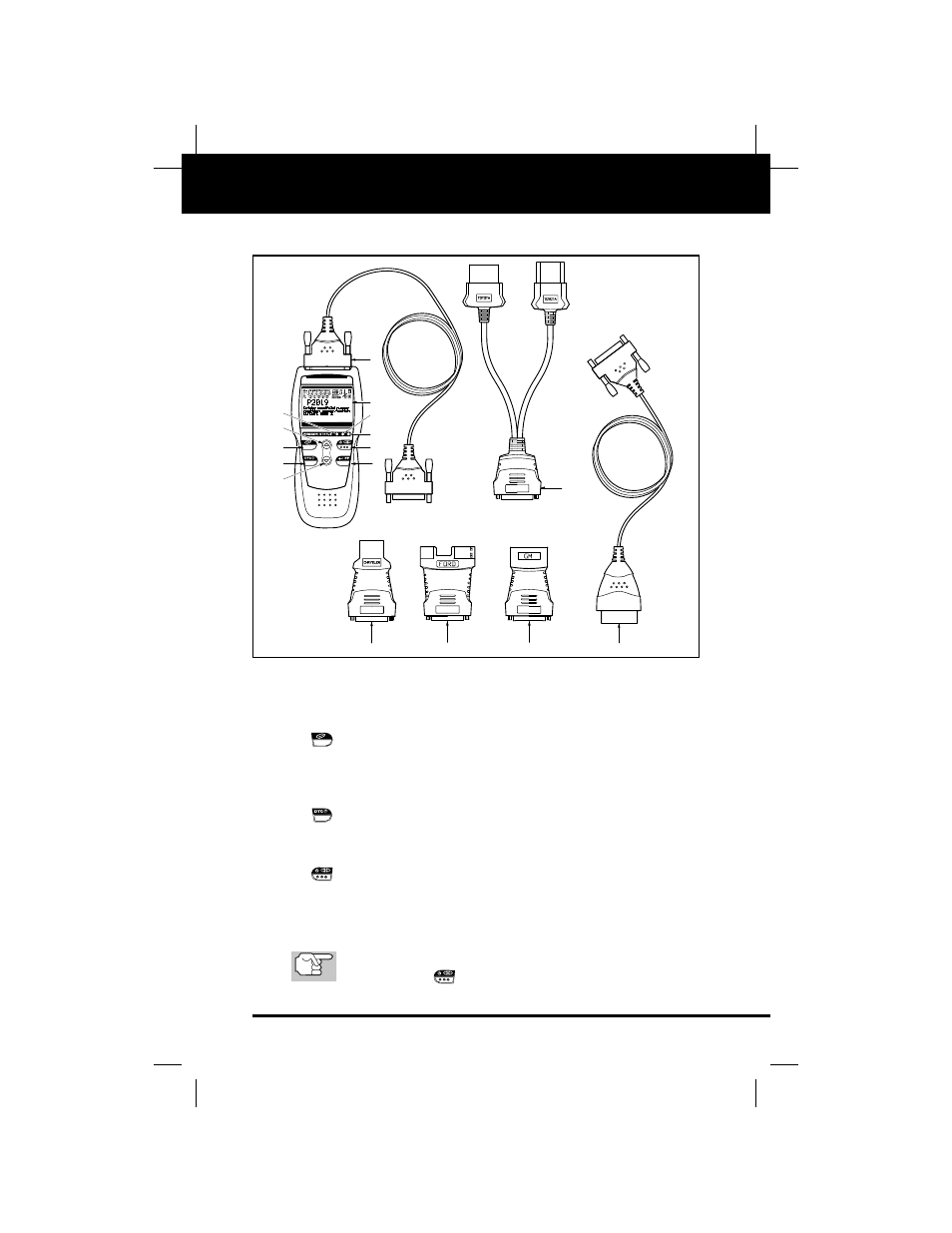 Tool controls, Controls and indicators, Obd2 & 1 9 | Equus 3120 - OBD 2&1 Tool Kit User Manual | Page 11 / 88