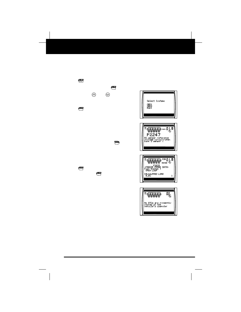 Tool controls | Equus 3120 - OBD 2&1 Tool Kit User Manual | Page 15 / 88