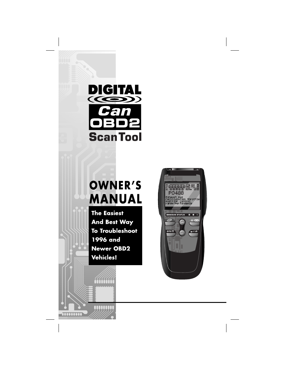 Equus 3130 - Scan Tool – OBD2 User Manual | 60 pages