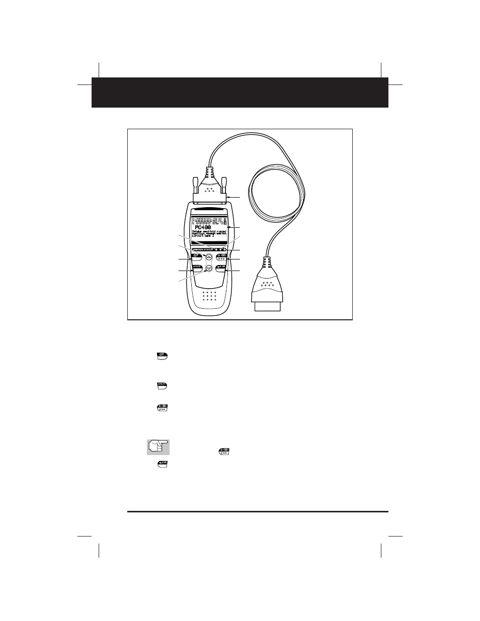 Scan tool controls, Controls and indicators, Obd2 11 | Equus 3130 - Scan Tool – OBD2 User Manual | Page 13 / 60