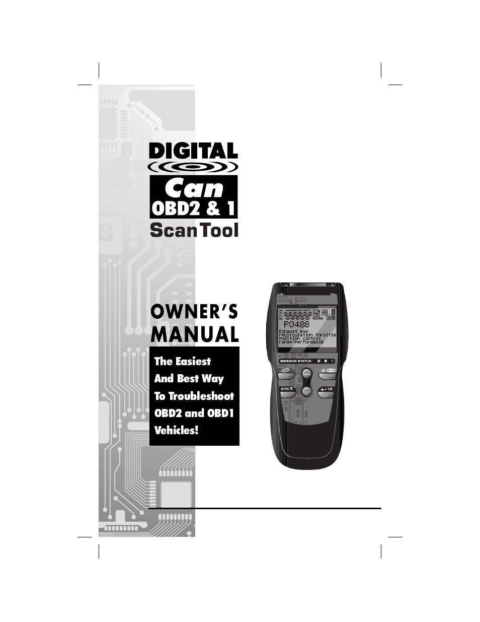 Equus 3140 - Scan Tool CanOBD2&1 Kit User Manual | 112 pages