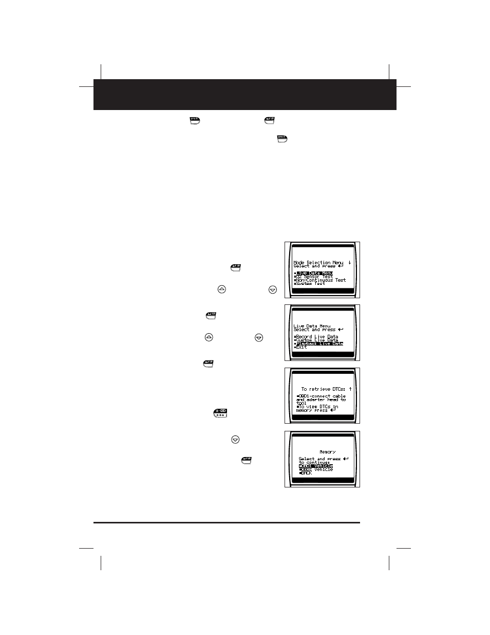 Obd2 live data mode, Live data playback | Equus 3140 - Scan Tool CanOBD2&1 Kit User Manual | Page 46 / 112