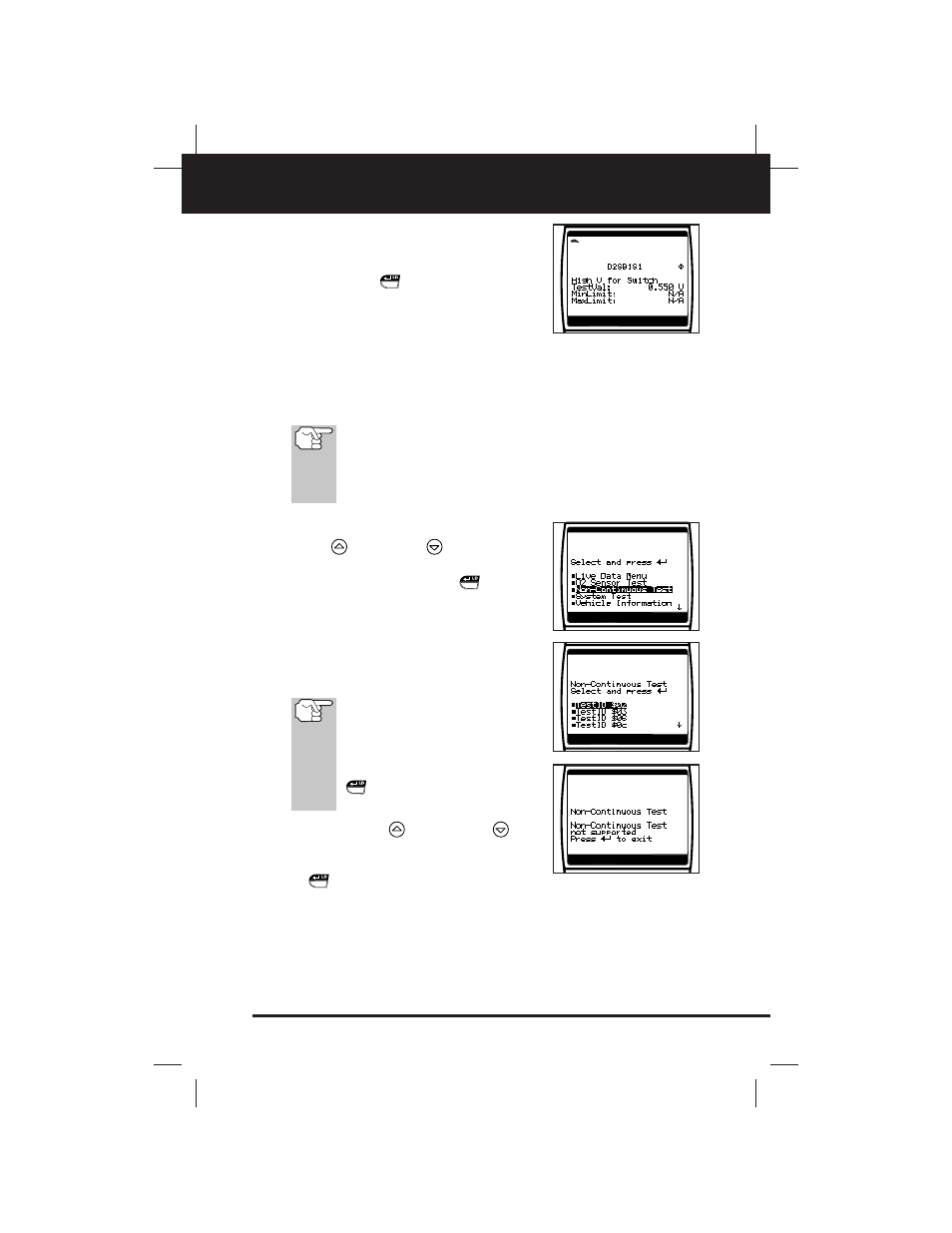 Additional obd2 tests, Non-continuous test | Equus 3140 - Scan Tool CanOBD2&1 Kit User Manual | Page 55 / 112